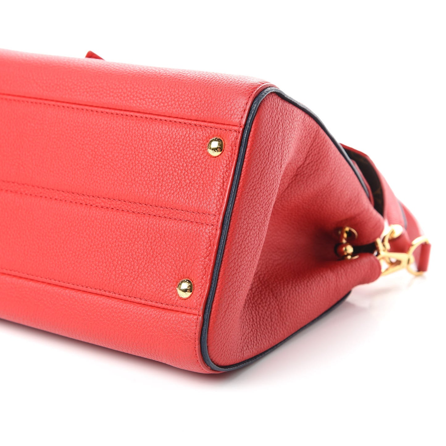 Grained Calfskin Monogram Double V Rubis