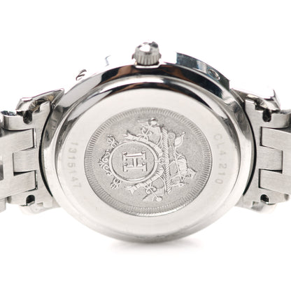Hermes Stainless Steel 24mm Clipper Quartz Watch Pink 7 of 7