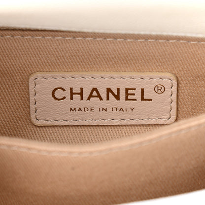 Chanel Iridescent Caviar Quilted Mini Coco Handle Flap White 6 of 9