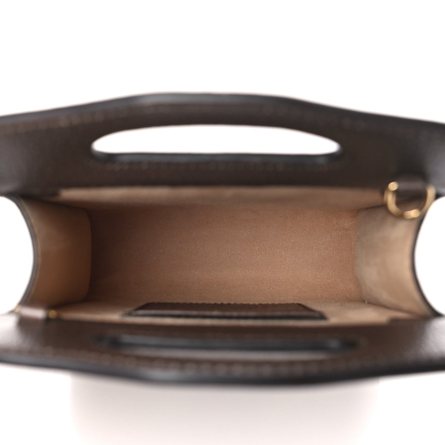 Gucci GG Supreme Monogram Textured Dollar Calfskin Web Mini Ophidia Top Slip Handle Crossbody Bag Beige Ebony New Acero 5 of 9