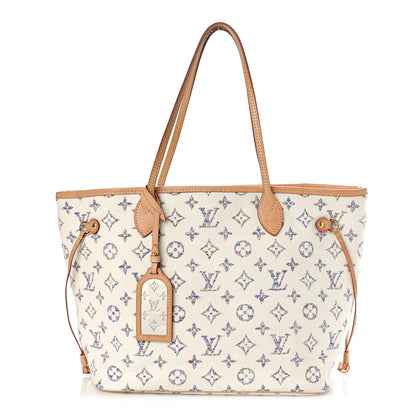 Louis Vuitton Monogram Jacquard Neverfull MM Multicolor Beige 1 of 11