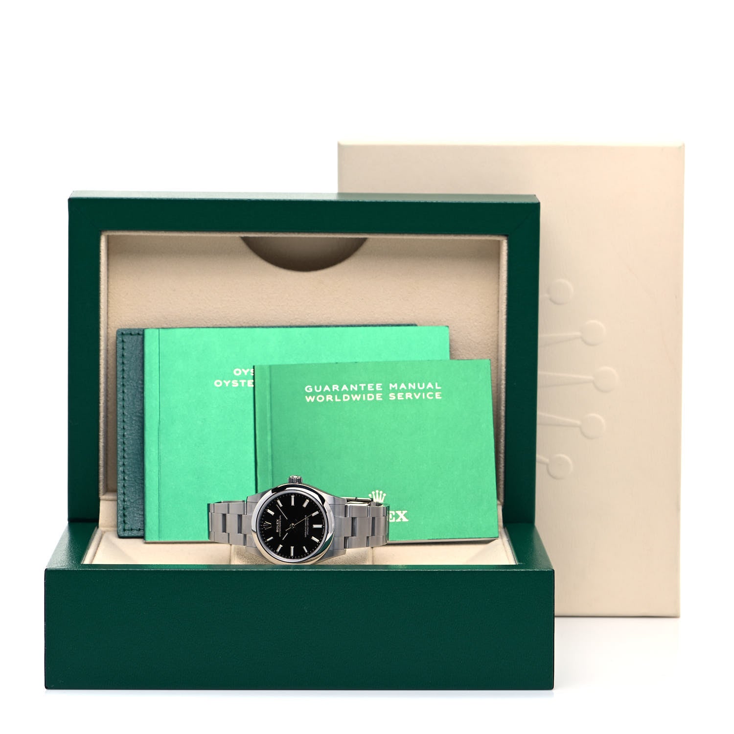 Rolex Stainless Steel 31mm Oyster Perpetual Watch Bright Black 277200 5 of 5
