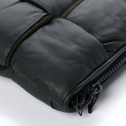 Bottega Veneta Calfskin Maxi Intrecciato Puffy Laptop Pouch Black 8 of 8
