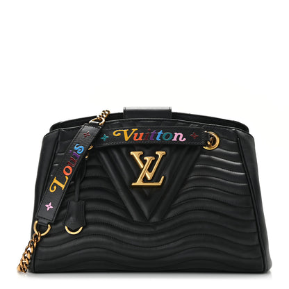 Louis Vuitton Calfskin New Wave Chain Tote Black 1 of 11