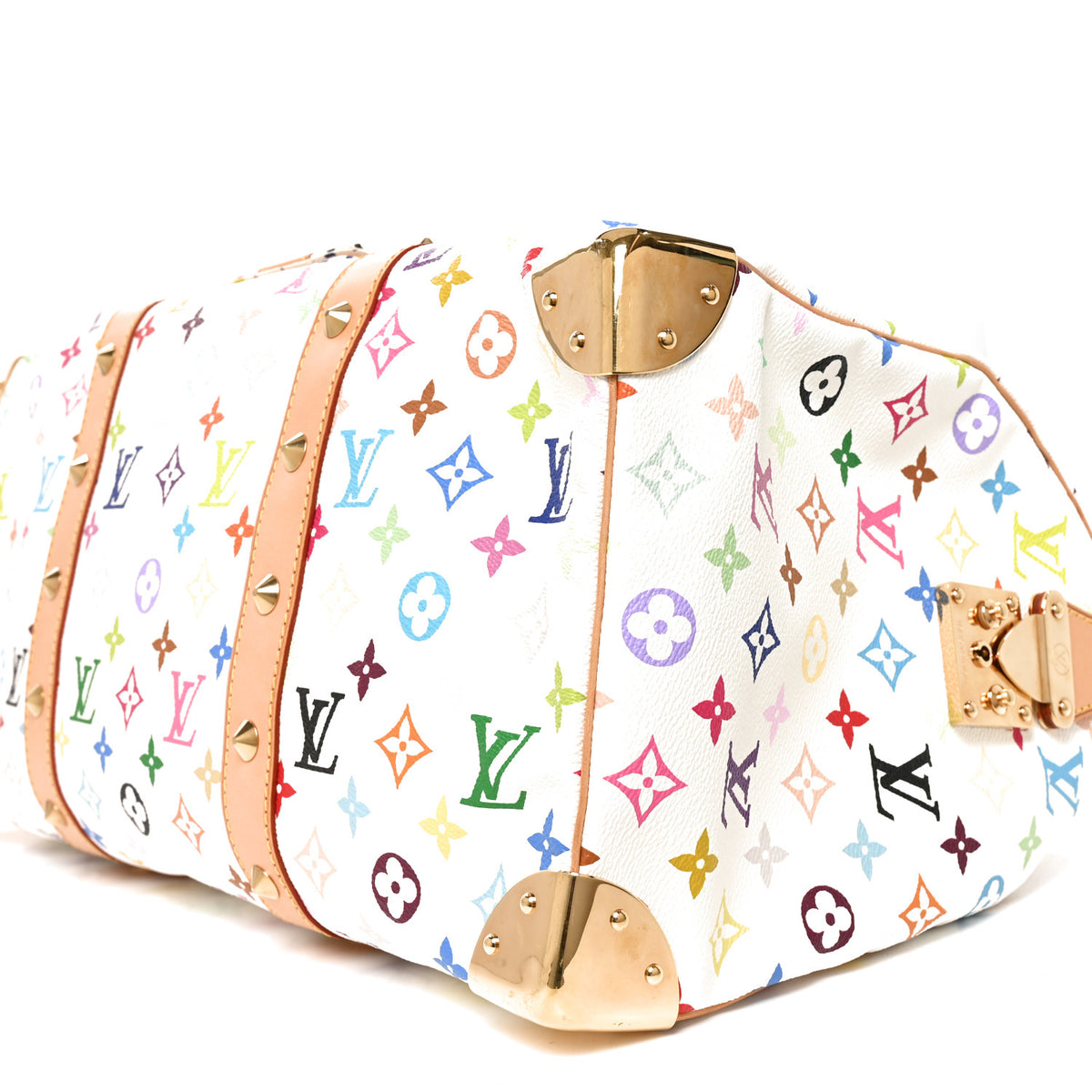 Monogram Multicolor Keepall 45 White