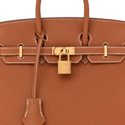 Hermes Togo Birkin 25 Gold 7 of 11