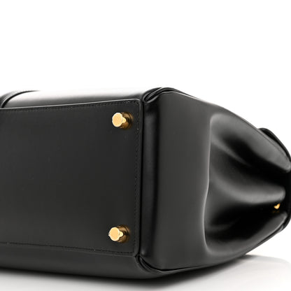 Celine Satinated Calfskin Medium 16 Top Handle Bag Black 12 of 18