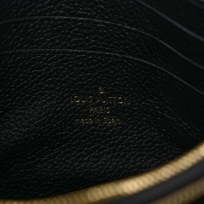 Louis Vuitton Empreinte Monogram Giant Double Zip Pochette Black Cream 7 of 10