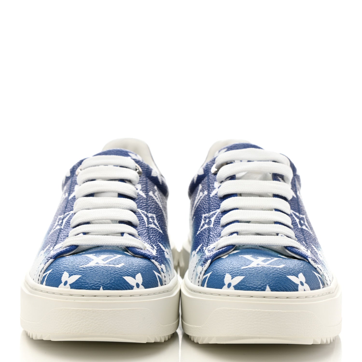 Louis Vuitton Monogram Escale Time Out Sneakers 36.5 Blue 2 of 8