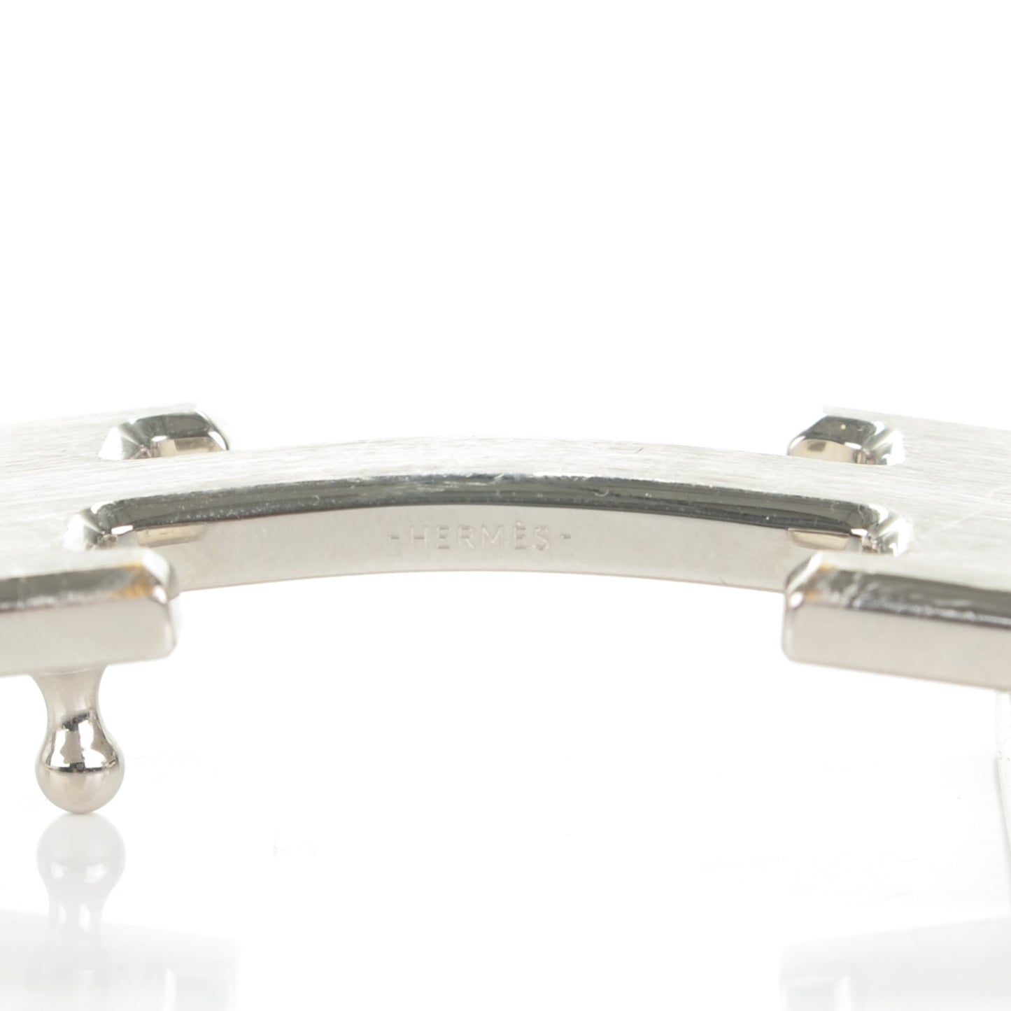 Brushed Palladium 32mm H Belt Buckle