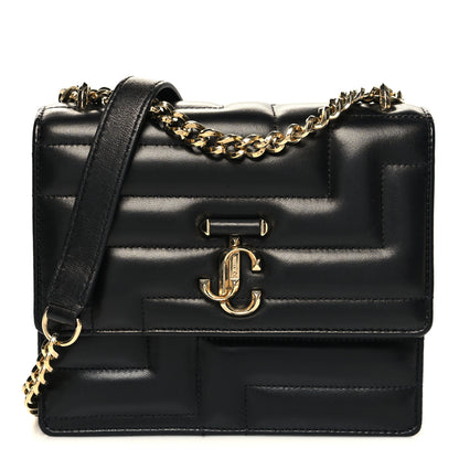 Jimmy Choo Nappa Quilted Avenue Quad Shoulder Bag Black 1 of 10