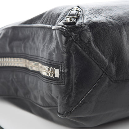 Balenciaga Calfskin Papier Ledger Zip Around Tote Black 7 of 14