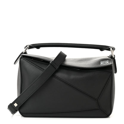 Loewe Calfskin Small Puzzle Bag Black 1 of 10