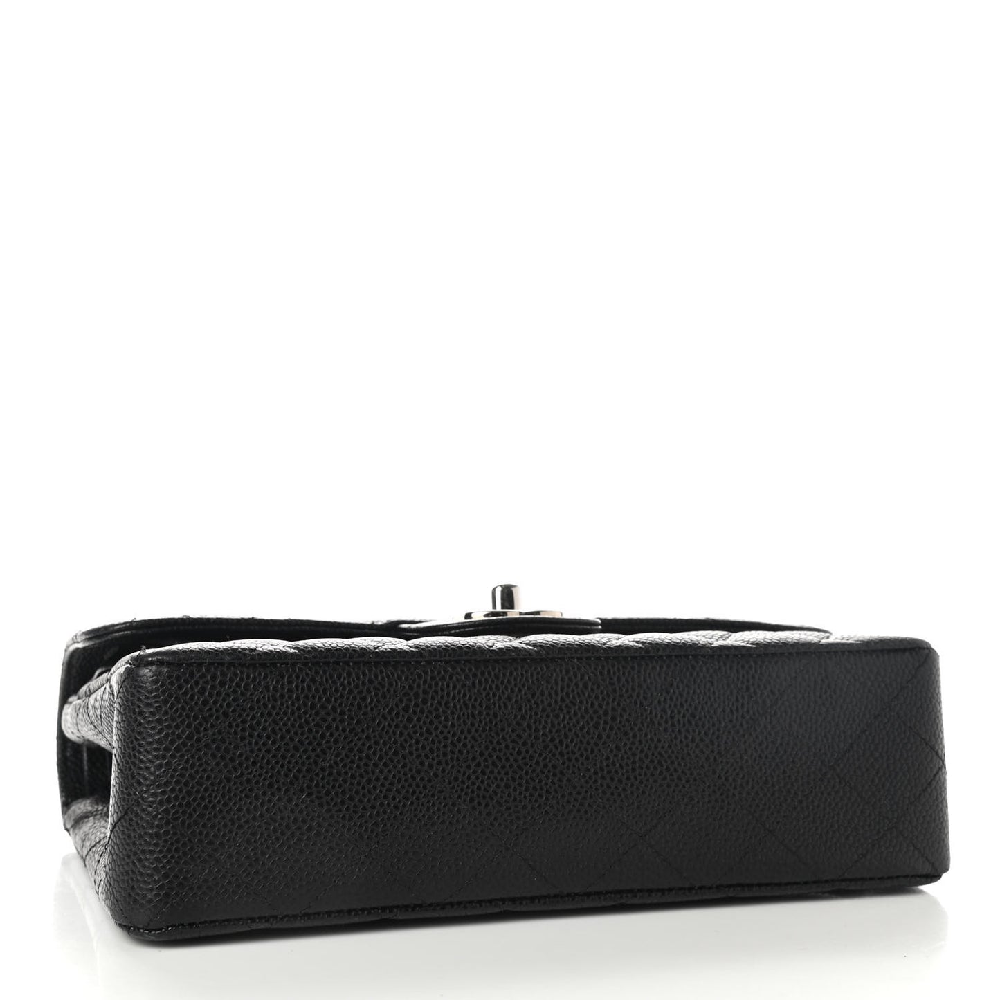 Caviar Quilted Small Double Flap Black