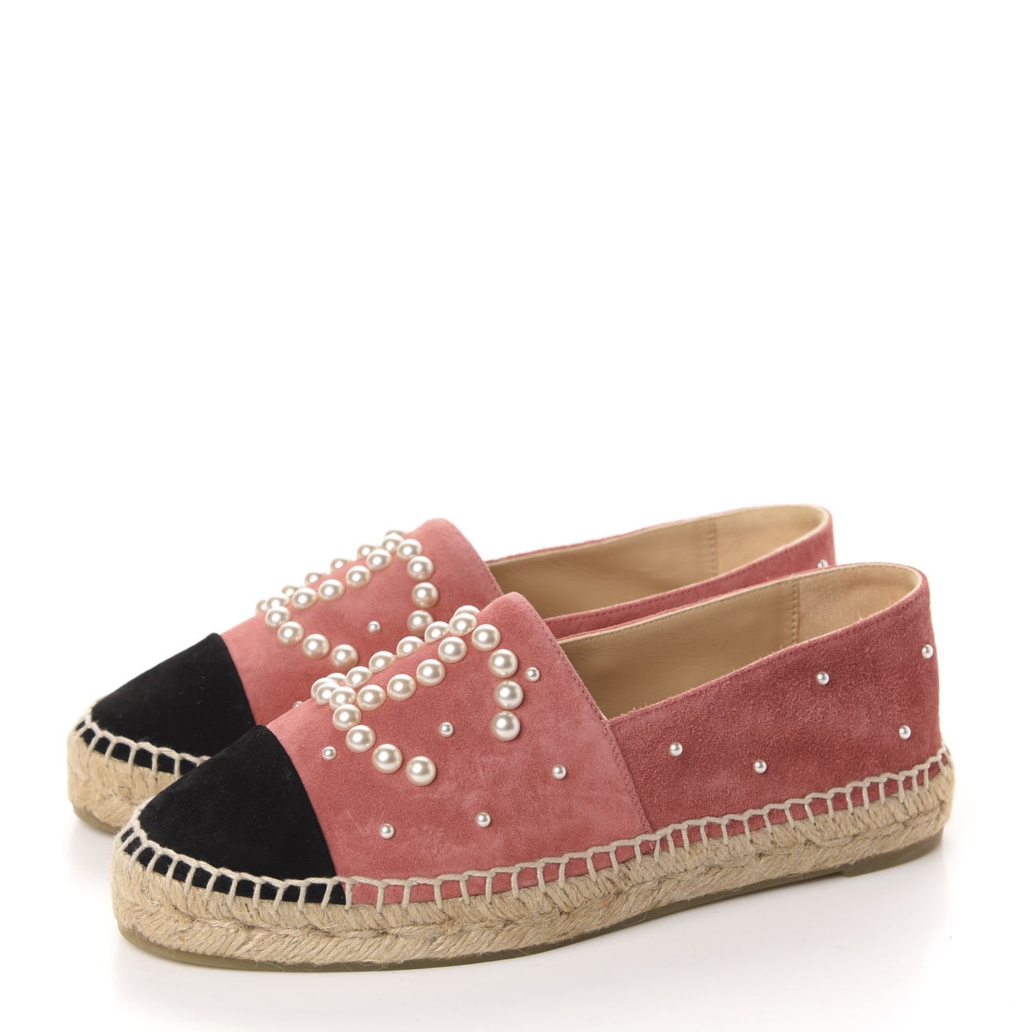 Suede Pearl CC Espadrilles 36 Pink