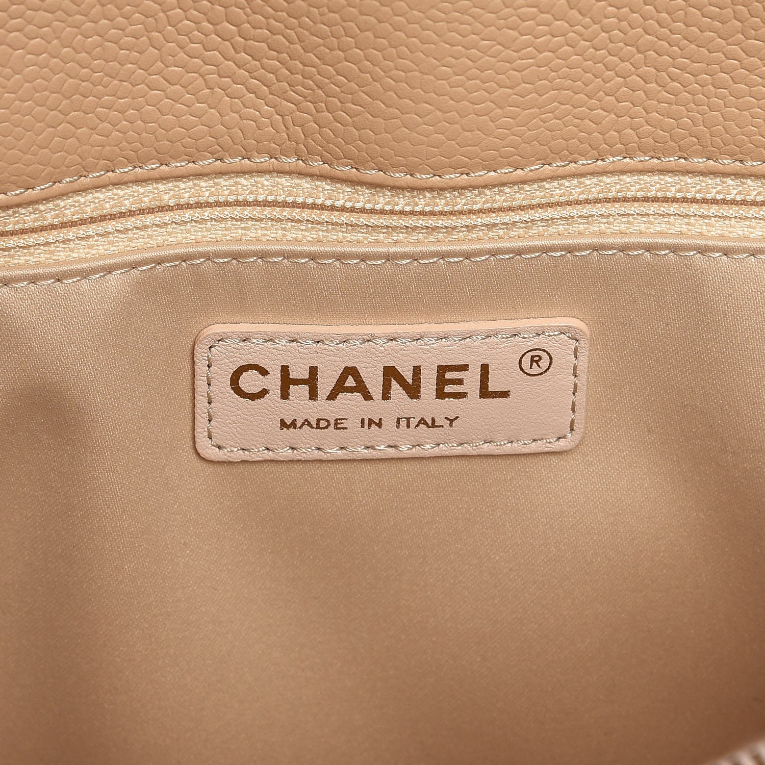 Chanel Caviar Quilted Grand Shopping Tote GST Beige Clair 12 of 13