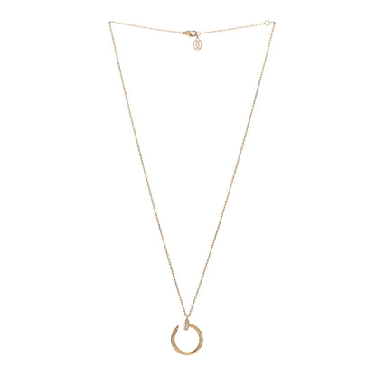 Cartier 18K Yellow Gold Diamond Juste Un Clou Pendant Necklace 2 of 5