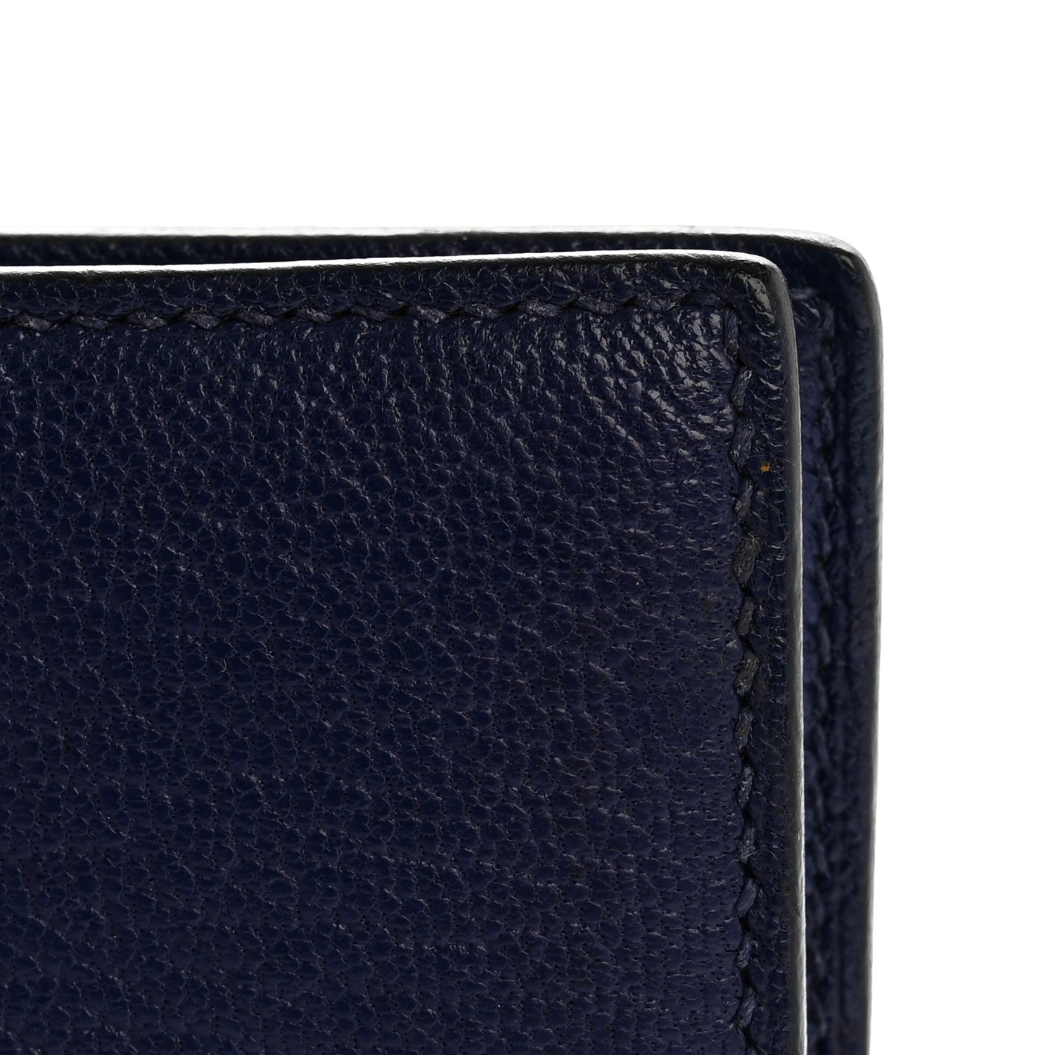 Hermes Chevre Mysore Bearn Compact Wallet Bleu Encre 10 of 12