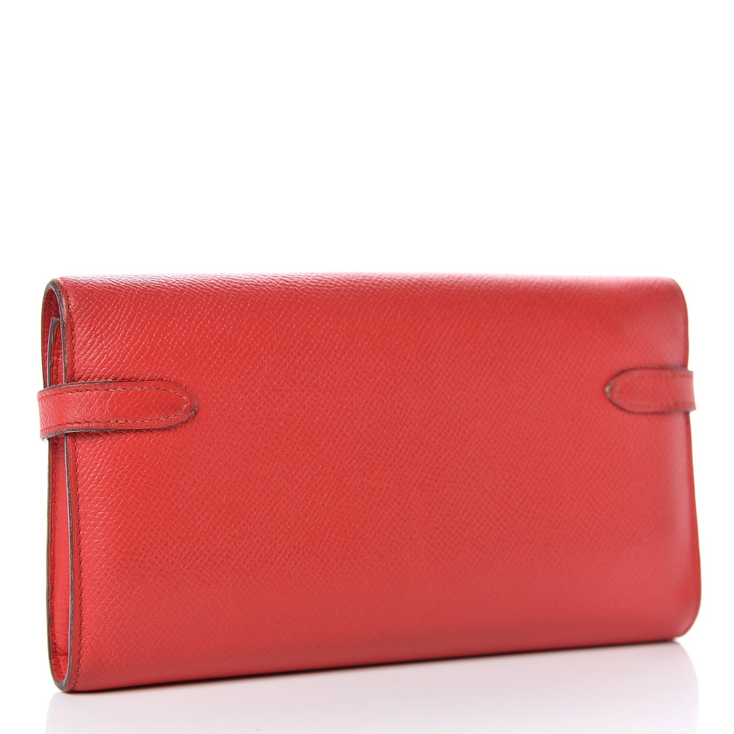 Epsom Kelly Longue Wallet Rouge Tomate
