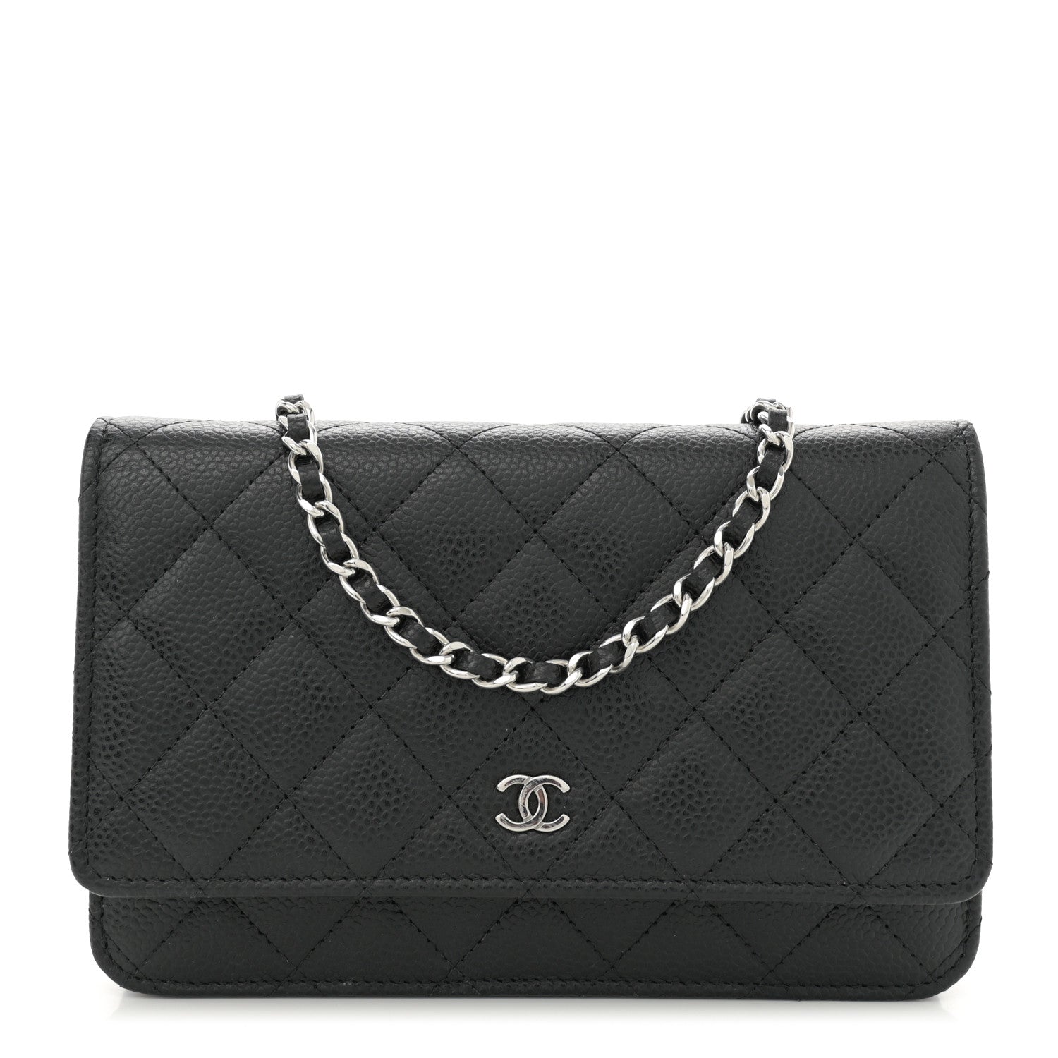 Chanel Caviar Quilted Wallet on Chain WOC Black 1 of 11