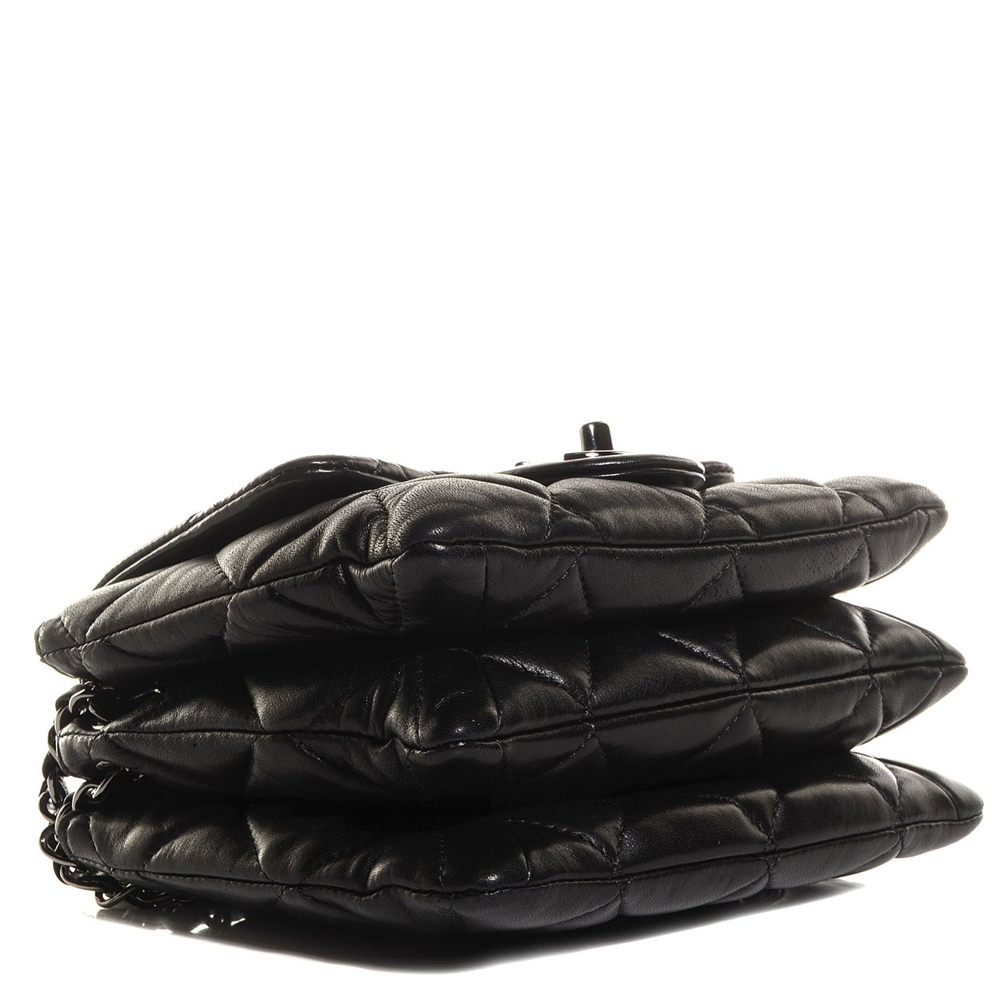 Lambskin Quilted Mini Chanel 3 Flap Black