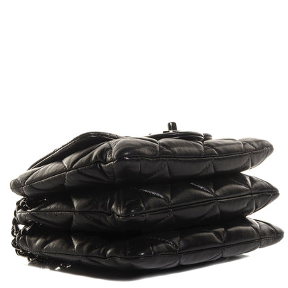 Chanel Lambskin Quilted Mini Chanel 3 Flap Black 4 of 9