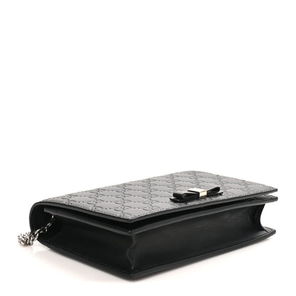 Gucci Guccissima Signature Bowy Chain Wallet Black 3 of 9
