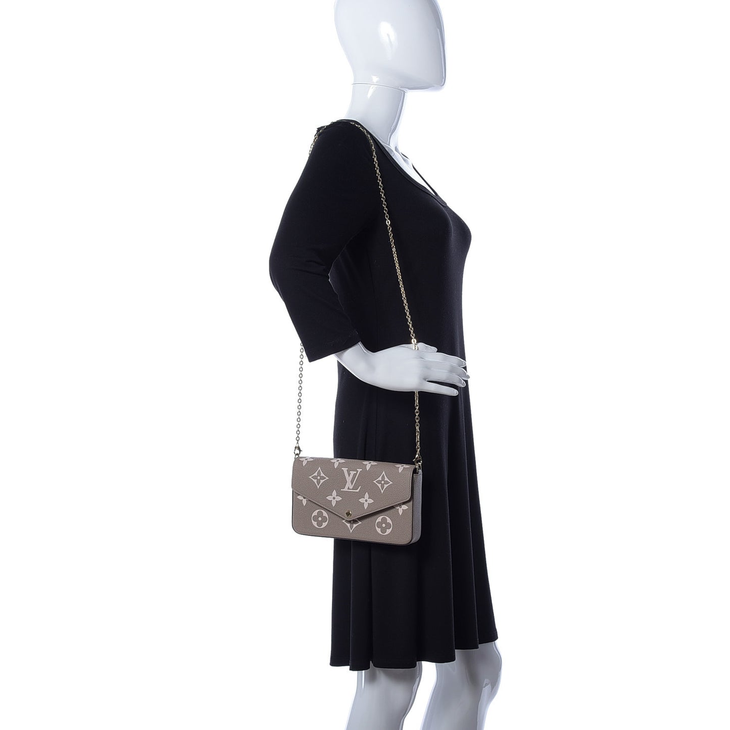 Empreinte Monogram Giant Felicie Pochette Tourterelle Creme