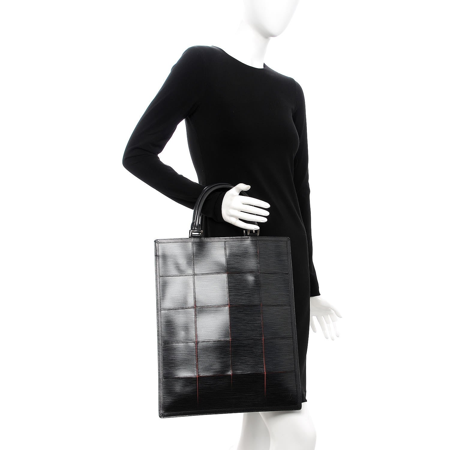 Louis Vuitton Epi Stretch Fizz Tote Black 2 of 9