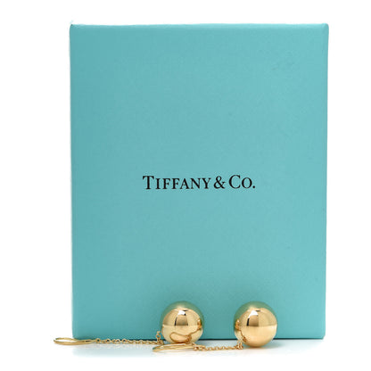 Tiffany 18K Yellow Gold 14mm HardWear Ball Hook Drop Earrings 5 of 5
