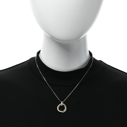 Cartier 18K Pink White Yellow Gold Diamond Trinity Pendant Necklace 2 of 4