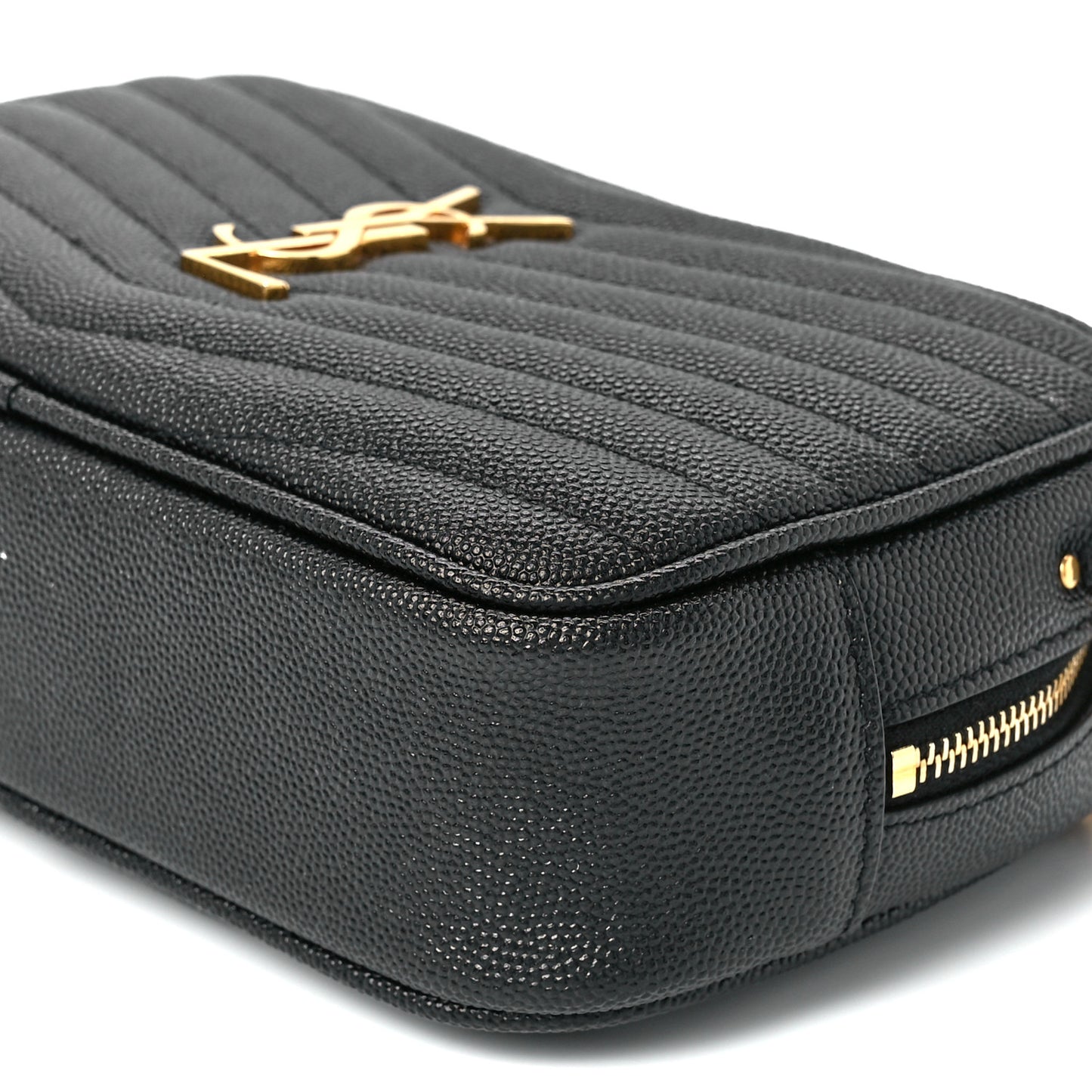 Grain De Poudre Matelasse Monogram Mini Lou Camera Bag Black