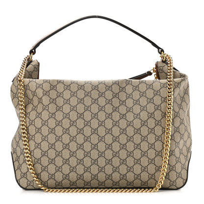Gucci GG Supreme Monogram Large Linea A Hobo Light Brown 1 of 10