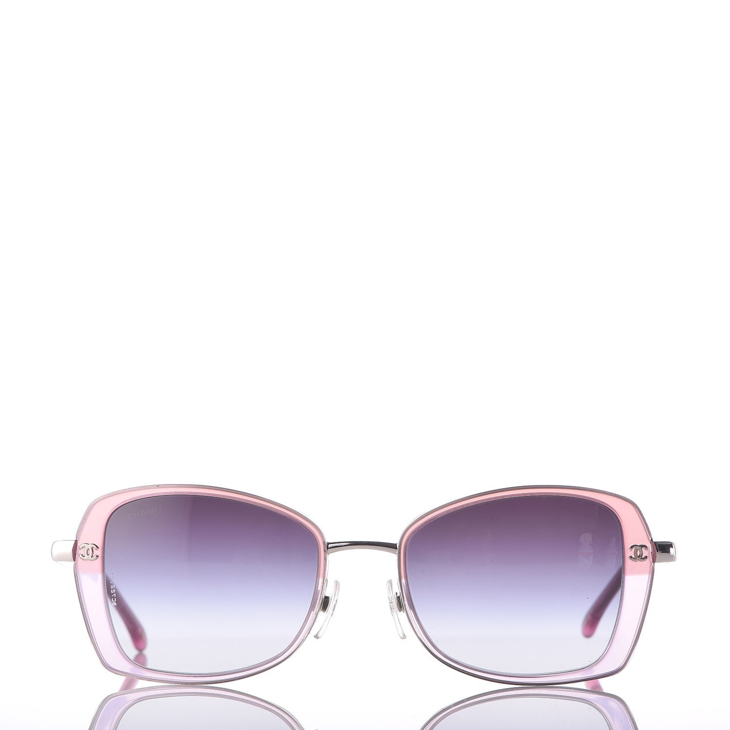 Metal CC Sunglasses 4184 Pink