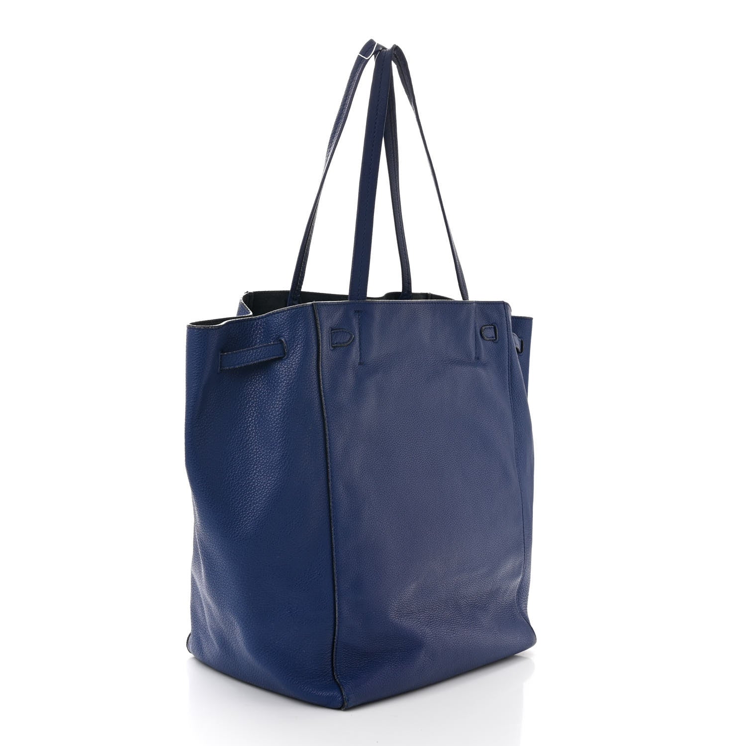 Celine Soft Grained Calfskin Medium Belt Cabas Phantom Indigo 3 of 17