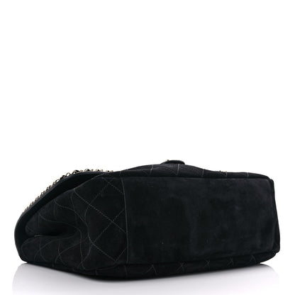 Chanel x Pharrell Williams Suede Lambskin XXL Flap Bag Black 3 of 15