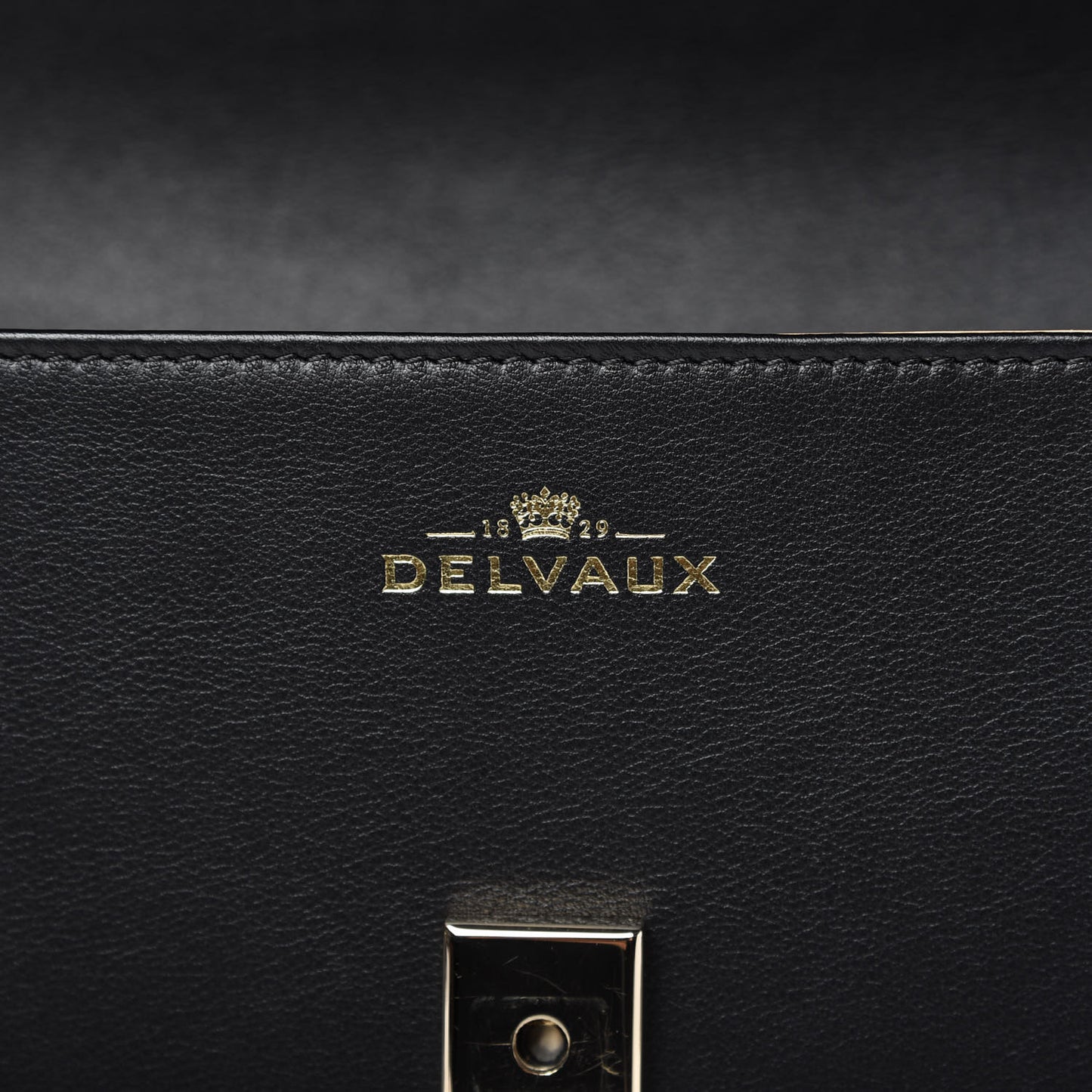 Smooth Calfskin GM Tempete Satchel Black