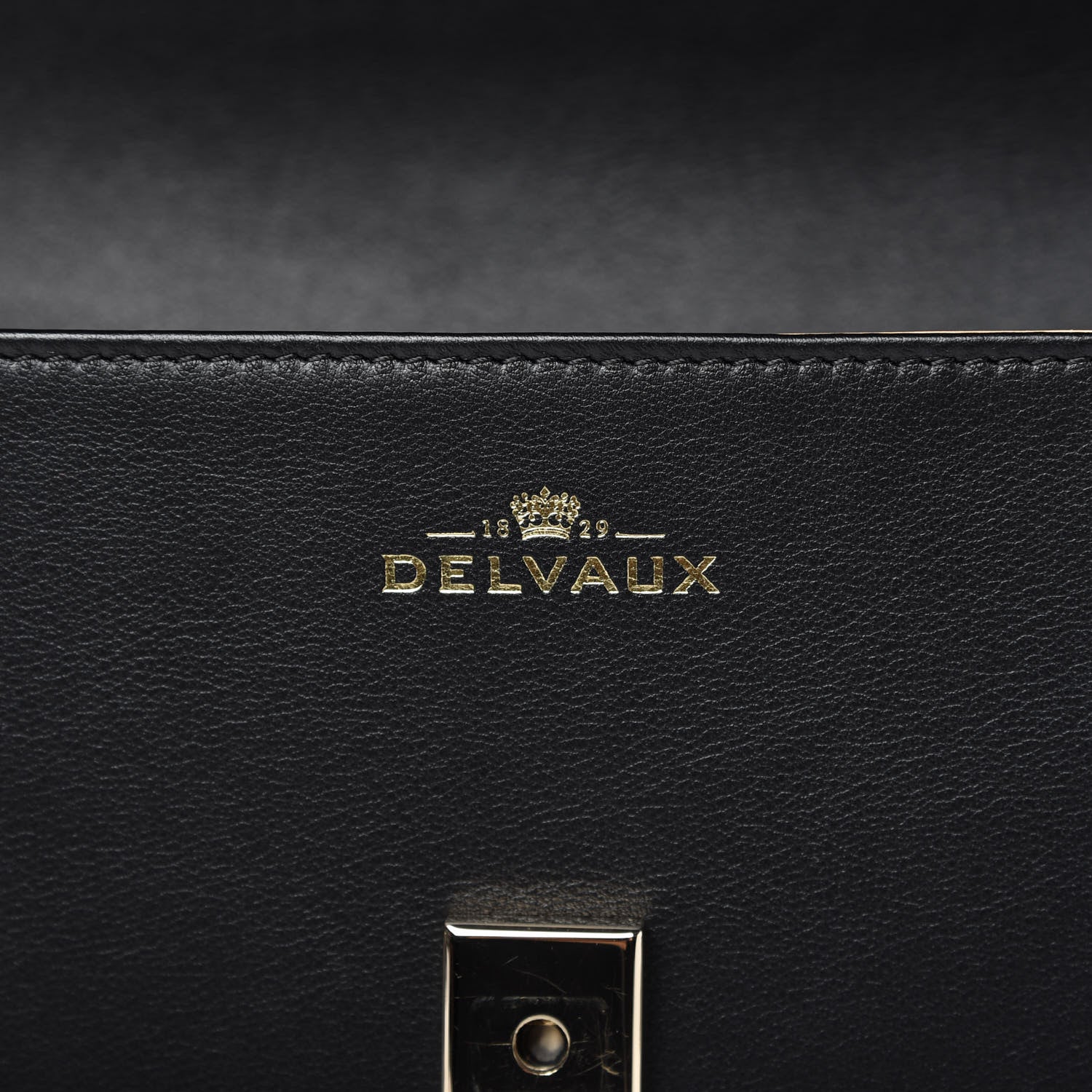 Delvaux Smooth Calfskin GM Tempete Satchel Black 8 of 9