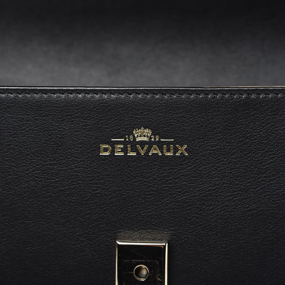 Delvaux Smooth Calfskin GM Tempete Satchel Black 8 of 9