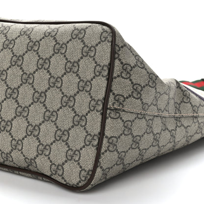 Gucci Soft GG Supreme Monogram Courrier Medium Crossbody Tote Beige New Acero 9 of 9