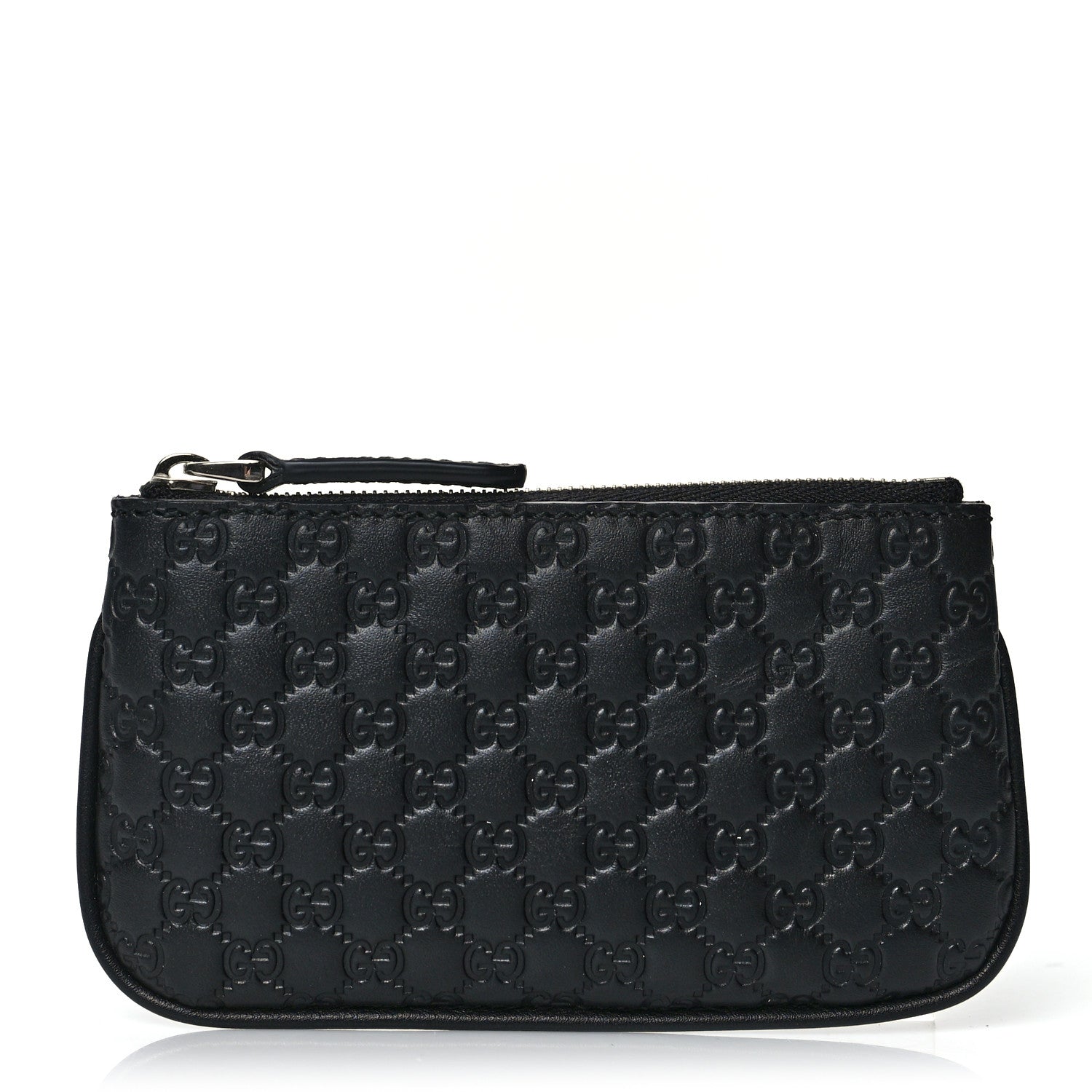 Gucci Microguccissima Key Ring Coin Case Black 1 of 8