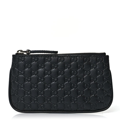 Gucci Microguccissima Key Ring Coin Case Black 1 of 8