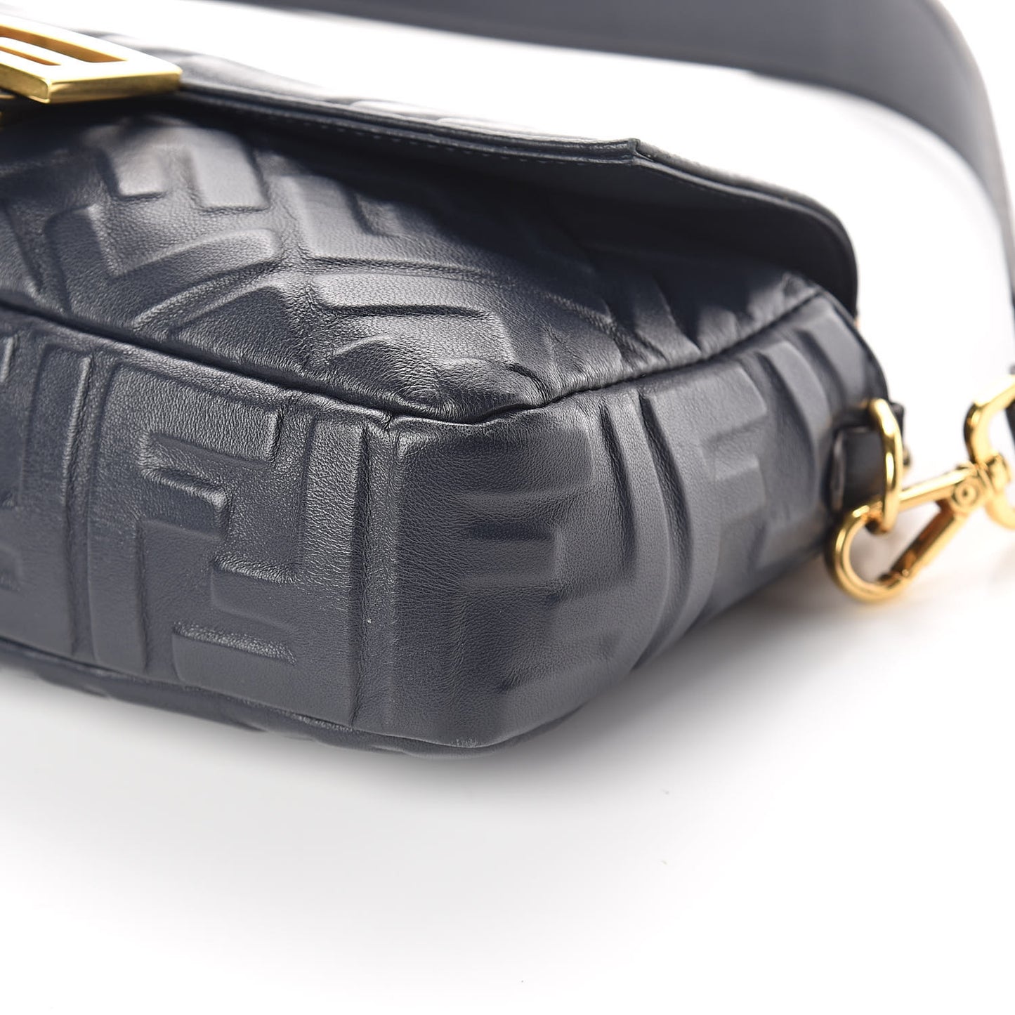 Nappa FF 1974 Embossed Baguette Midnight
