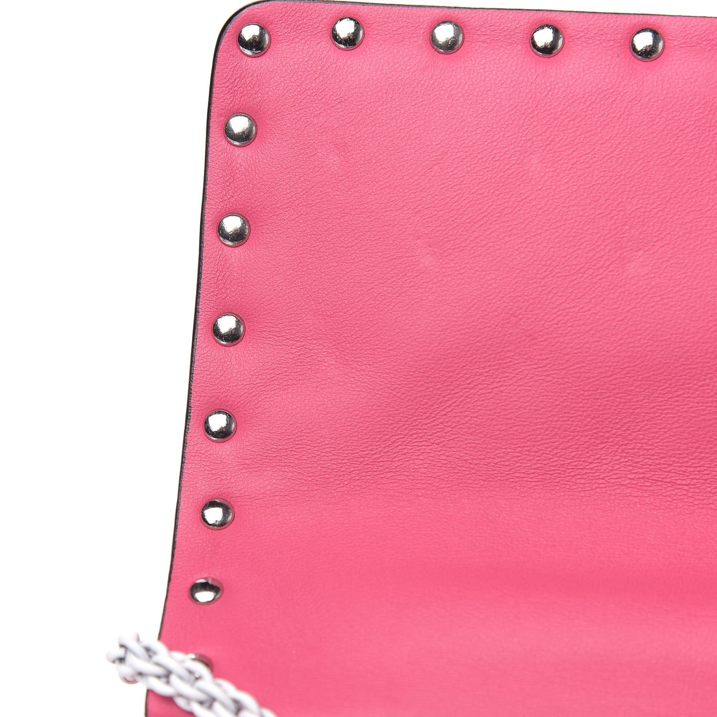 Lambskin Medium Free Rockstud Spike Shoulder Bag Shadow Pink