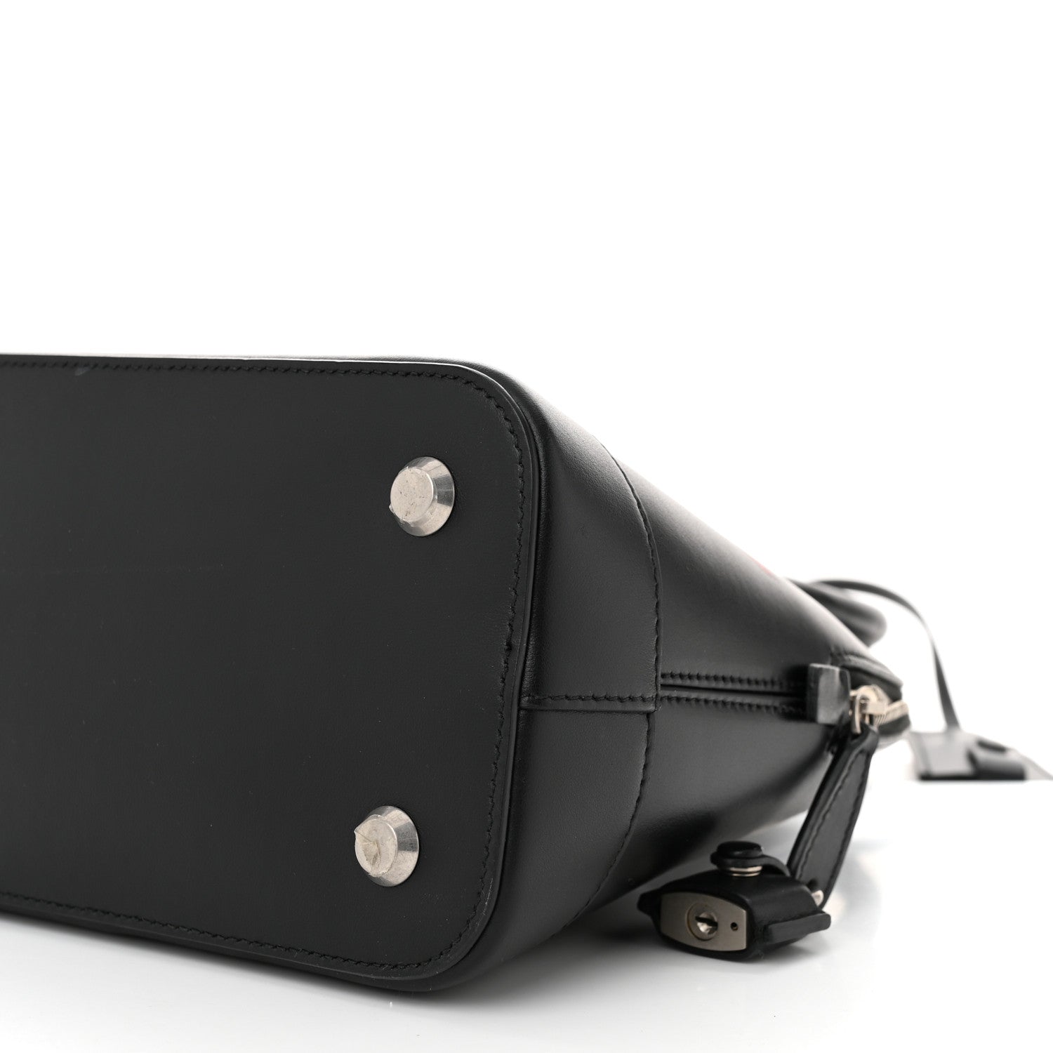 Balenciaga Calfskin Lipstick Logo S Ville Top Handle Bag Black 9 of 10