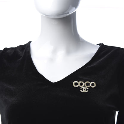 Chanel Pearl Coco Brooch Gold 2 of 5