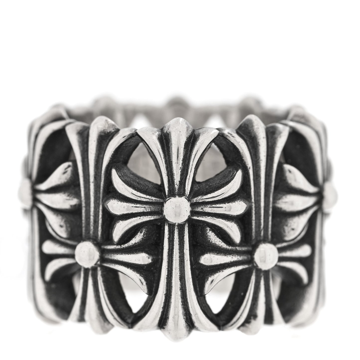 Sterling Silver Cemetery Cross Ring 62 10