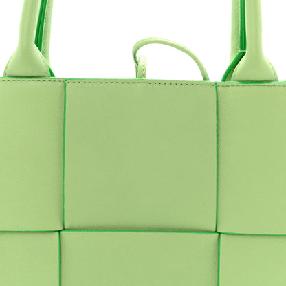 Bottega Veneta Grained Calfskin Intrecciato Small Arco Tote Pistachio Parakeet 8 of 10