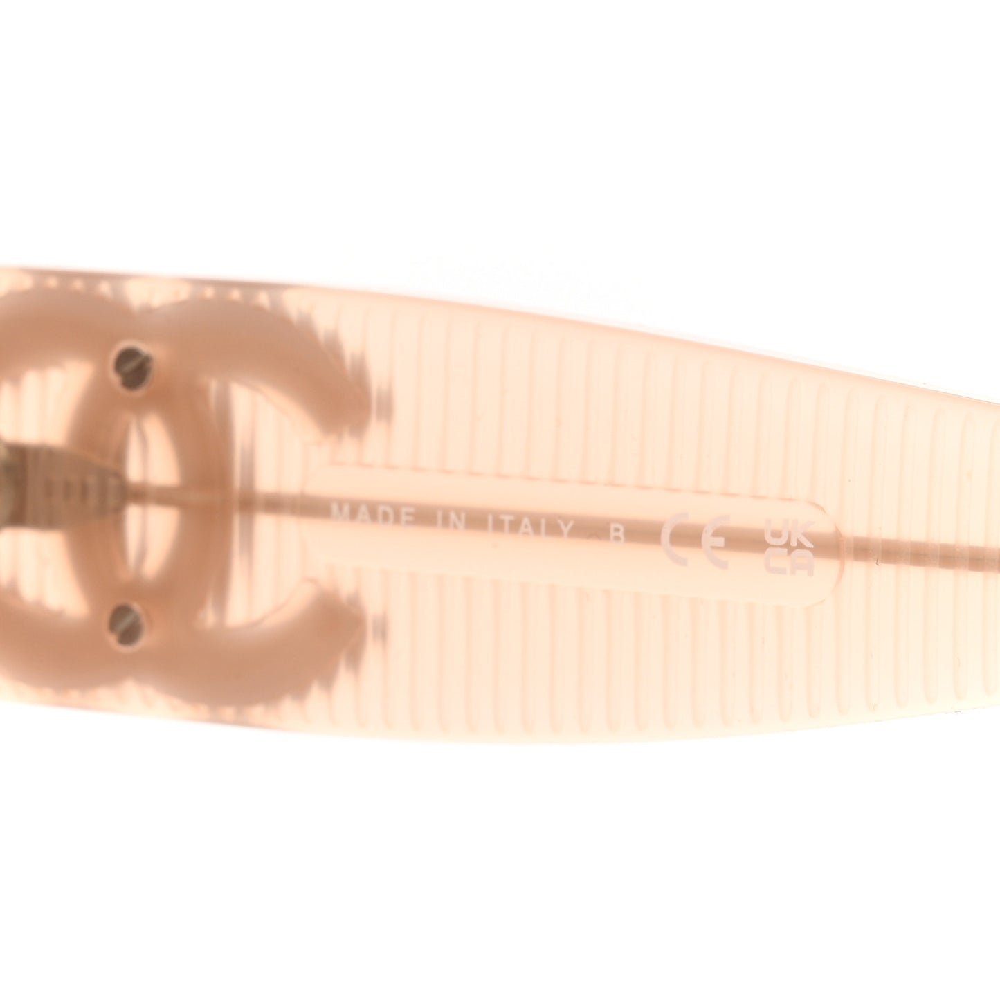 Acetate Rectangle CC Sunglasses 5493-A Light Orange