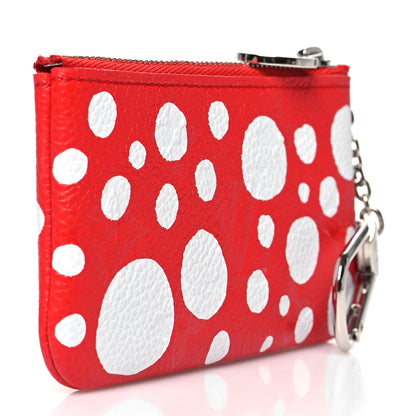 Louis Vuitton LV X YK Empreinte Infinity Dots Key Pouch Red White 3 of 9